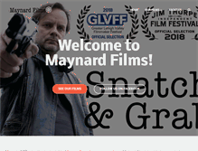 Tablet Screenshot of maynardfilms.com